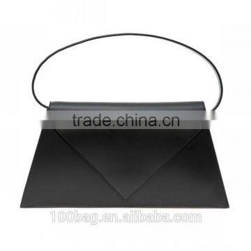 High quality triangle cow leather handbags/ fashion handbags