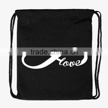 hot sale 3d printings fashion drawstring sports bag