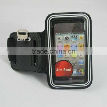 Wholesale reflective border around the PVC window Sport gym armband /adjust strap sport armbag for running