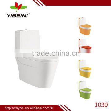 Sanitary One Piece Colored Ceramic Toilet