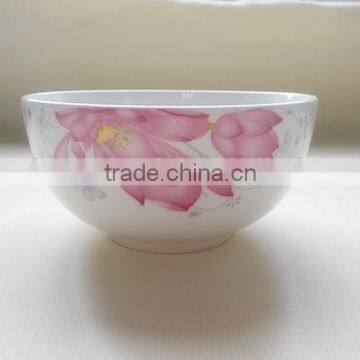 New Bone china bowl with flower decoration