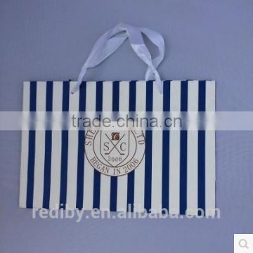 logo printed cheap navy packaging bag