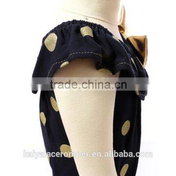 Wholesale Latest Newborn Baby Gir Baby Toddler Clothing Black Cotton Baby Romper for Infant Toddler Wear photo-5