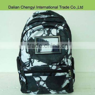 High quality chargeable solar hydration polyester backpack