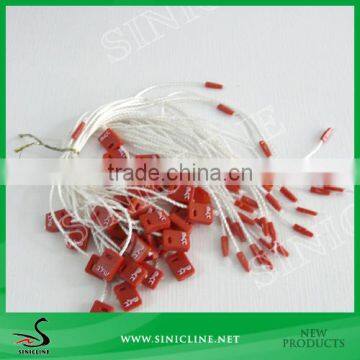 Sinicline Red Blank Plastic Seal Tag In Stock/Cheap Seal tag