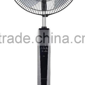 16 inch electric stand fan with remote control and 5 blade strong wind