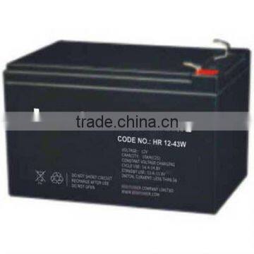 HR12-43W 12v 10.5ah 12v10.5ah battery 12 sealed lead batteries