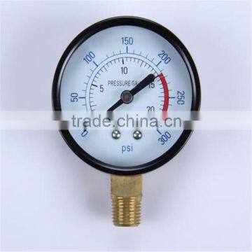 Durable Light Weight Easy To Read Clear Power Plant Oil Pressure Gauge