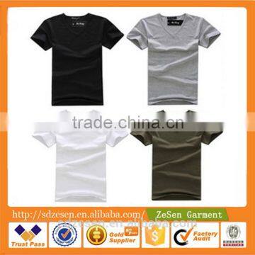 Stock Blank T Shirts Wholesale Cheap Price Men Plain T-shirts Manufacturers China