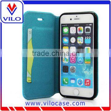 Various Colors Combo Leather Flip Case for Iphone 6s With Card Slot photo-6