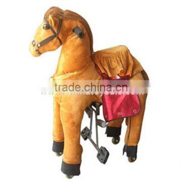 2015 new design best selling ride on animal toy mechanical walking horse