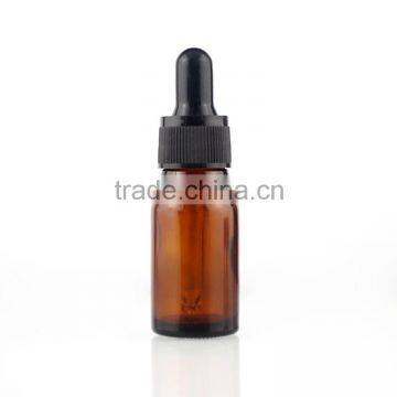 essential oil 15 ml amber glass dropper bottle guangzhou factory