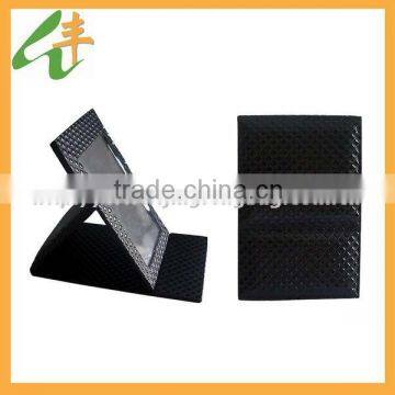 high quality black pvc foldable cosmetic mirror