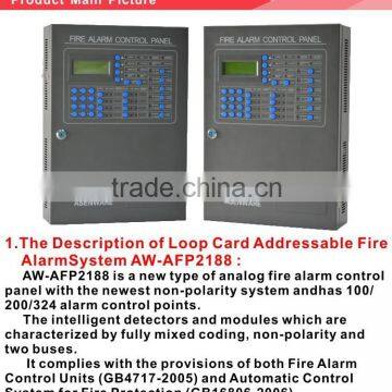 2 Wire 100 Addresses Addressable Fire Alarm Control Panel Connect Addressable Parts photo-2