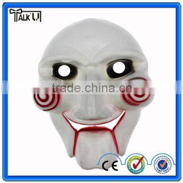 High quality classic movie scary fully white face saw party mask