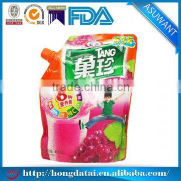 stand up coconut powder bag/protein powder bag with Mouth /milk powder plastic packaging