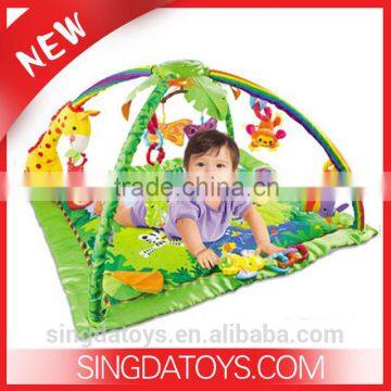 3199 Tropical Rainforest Baby Gym Mat Musical Crawling Pad