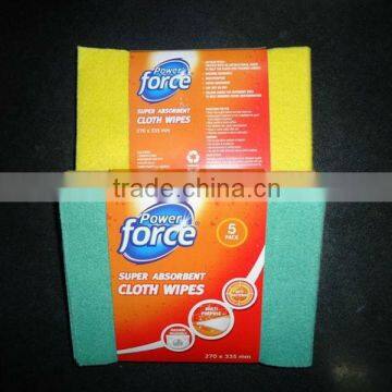 Super absorbent nonwoven fabric viscose & polyester magic clean wipes