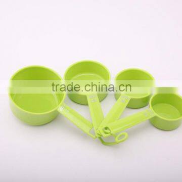 Cheap price 8-Piece Plastic Measuring Spoons, green