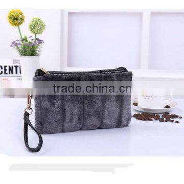 Latest Woman Fur Clutch Wallet Coin Purse