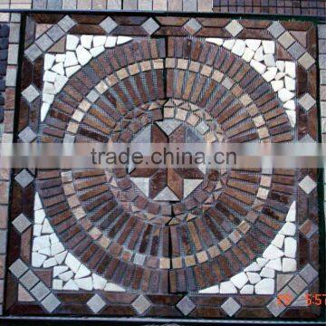 slate mosaic art flooring tile,slate wall art mosaic patterns, Yellow oyster slate Mosaic patterns, ,wall panel, mosaic tile