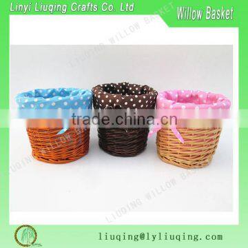 high quality wholesale large wicker storage basket with lining