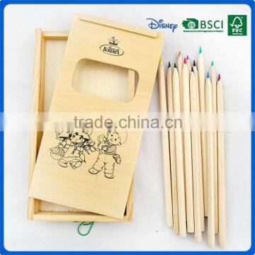 Personalized wooden color pencils into drawer box                        
                                                                                Supplier's Choice