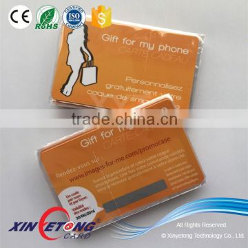 Plastic PVC Loyalty Card with Scratch Off Pin Code