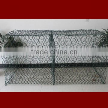 Hot dipped galvanzied and PVC coated hexagonal stone basket