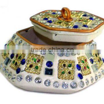 Vibrant Kumkum Box , Lac Boxes Gift for Marriage