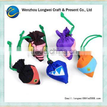 LW vivid fish shape folding shopping bag plastic bag