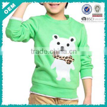 Sweatshirt for children , smart bear printing on child clothing , beauty printed bear on swaetshirts (lyh03000359)