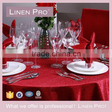 Linen Pro Chinese Red 5 Star Hotel Restaurant Table Cloth