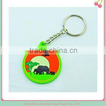 Pvc reflective keychain