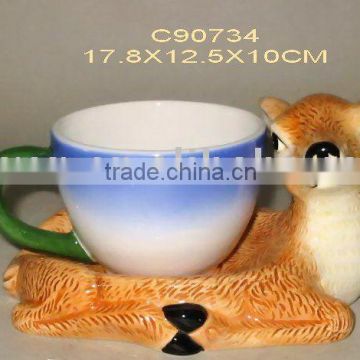 kangaroo cup with saucer