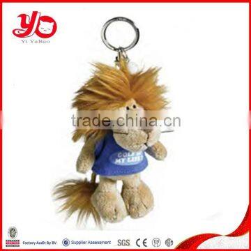 wholesale cute plush lion keychain