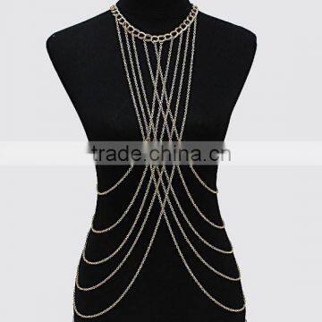 New Design Jewelry Set Thin Chain Sexy Body Chain Necklace Thailand Jewelry Set Fashion Jewelry Set Women