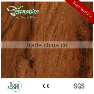 2.0MM Wood Look Rubber Flooring Dry Back Vinyl Flooring Planks Various Color Wood Grain