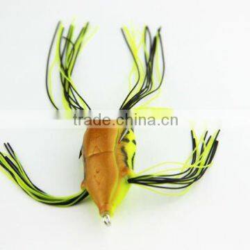 Popular Depth 0.5-1.5m Silica Gel Frog Lure Soft Fishing Lure