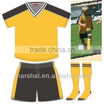 Custom kids soccer jersey cheap school football unifroms youth sports wear