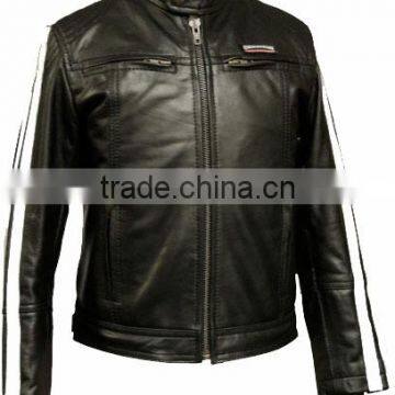 Leather Motorbike jacket/ Motorcycle jacket , Vintage jacket, Genuine Leather jacket.