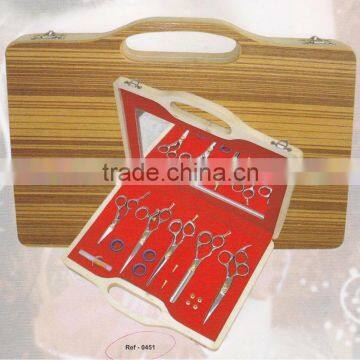 Wooden Box for Barber Scissors kit