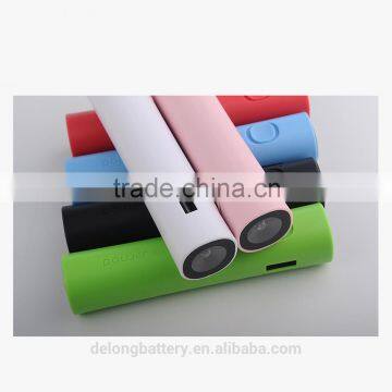 super slim led torch light promotional gift power bank with 2600mAh