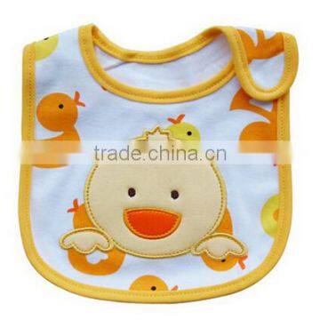 promotinal cheap cotton baby bib/duck baby bibs/OEM New Product Cotton Baby Bibs Plain White waterproof Fancy Baby Bibs