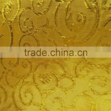 with gold and silver technics/ african fabric single face jacquard fabric