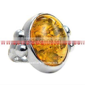 silver golden cognac baltic amber jewellery KRJ276677-0