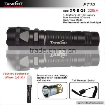 Tank007 PT10 Tactical LED Flashlight/magnetic led flashlight/led rechargeable flashlight