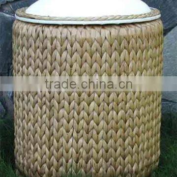 purple storage stool