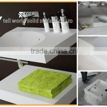 TW Custom modern stylish solid surface bathroom sink