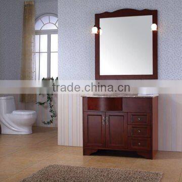 solid wood bathroom vanity cabinet with granite top